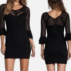 Free People Bodycon Black Dress